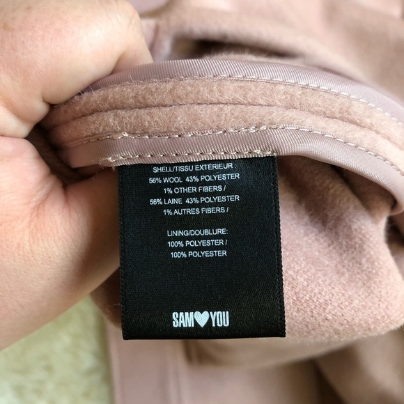 Sam Edelman Shawl Collar Hooded Coat in Blush 10 - Picture 8 of 8